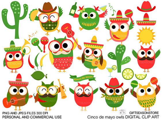 570x418 Owl Clipart Mexican