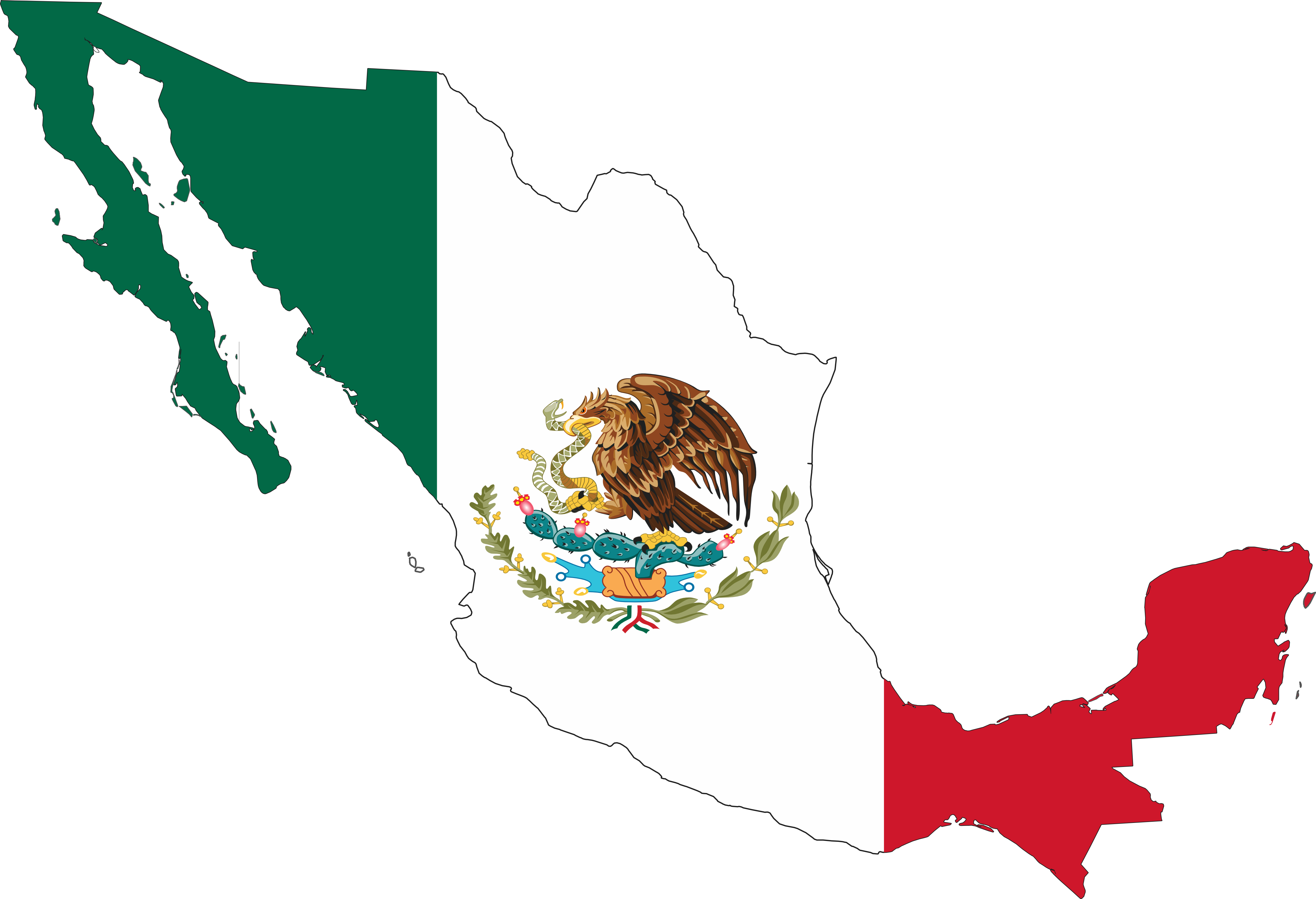 4444x3036 Top 75 Mexican Flag Clip Art