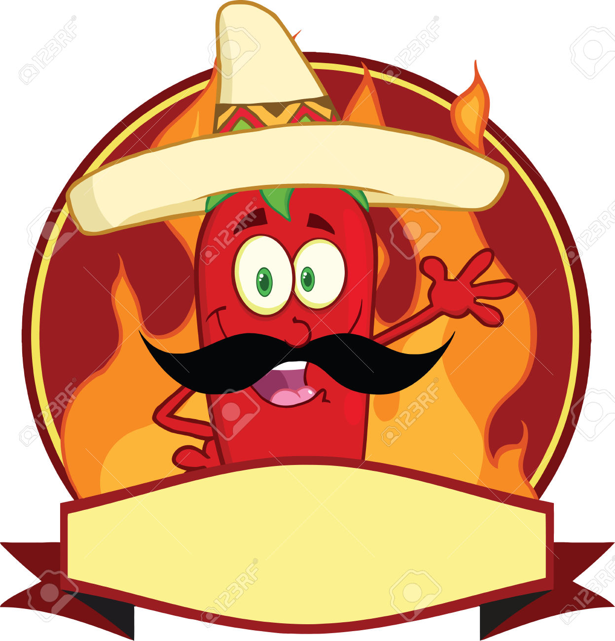 1247x1300 Mexican Chili Pepper Cartoon Mascot Logo Royalty Free Cliparts