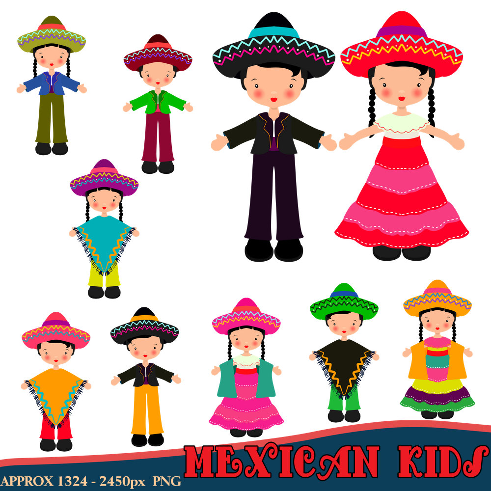 1000x1000 Traditional Clipart Mexican Dress