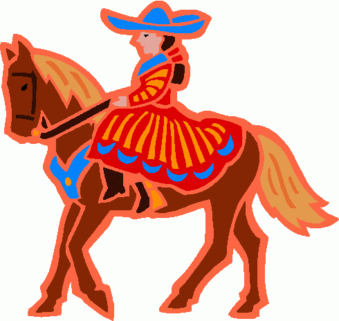 490x464 Mexican Girl Picture Clip Art Image