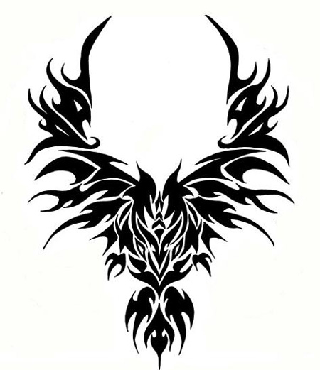 450x521 [ Tribal Eagle Head Tattoo ] Eagle Head Embroidery Designs
