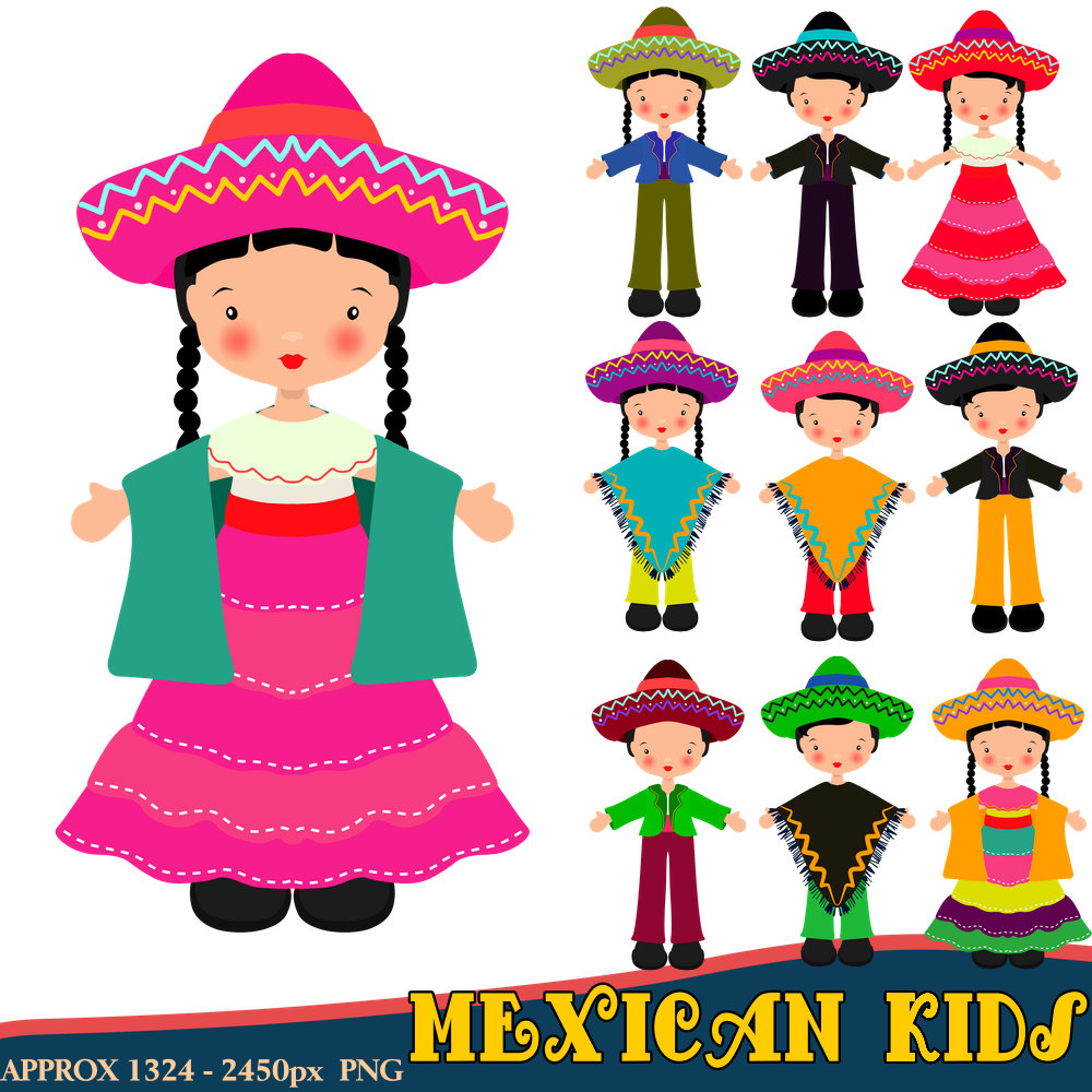 1000x1000 Mexican Clipart Children Clipart Fiesta Clipart Mexican