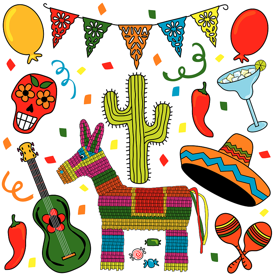 900x900 Mexican Clipart Border