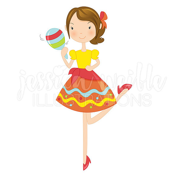 570x570 Items Similar To Fiesta Girl With Maraca Cute Digital Clipart