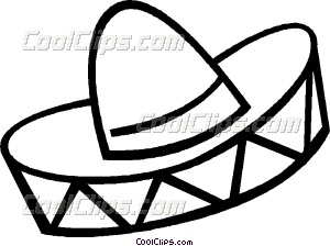300x224 Mexican Hat Vector Clip Art