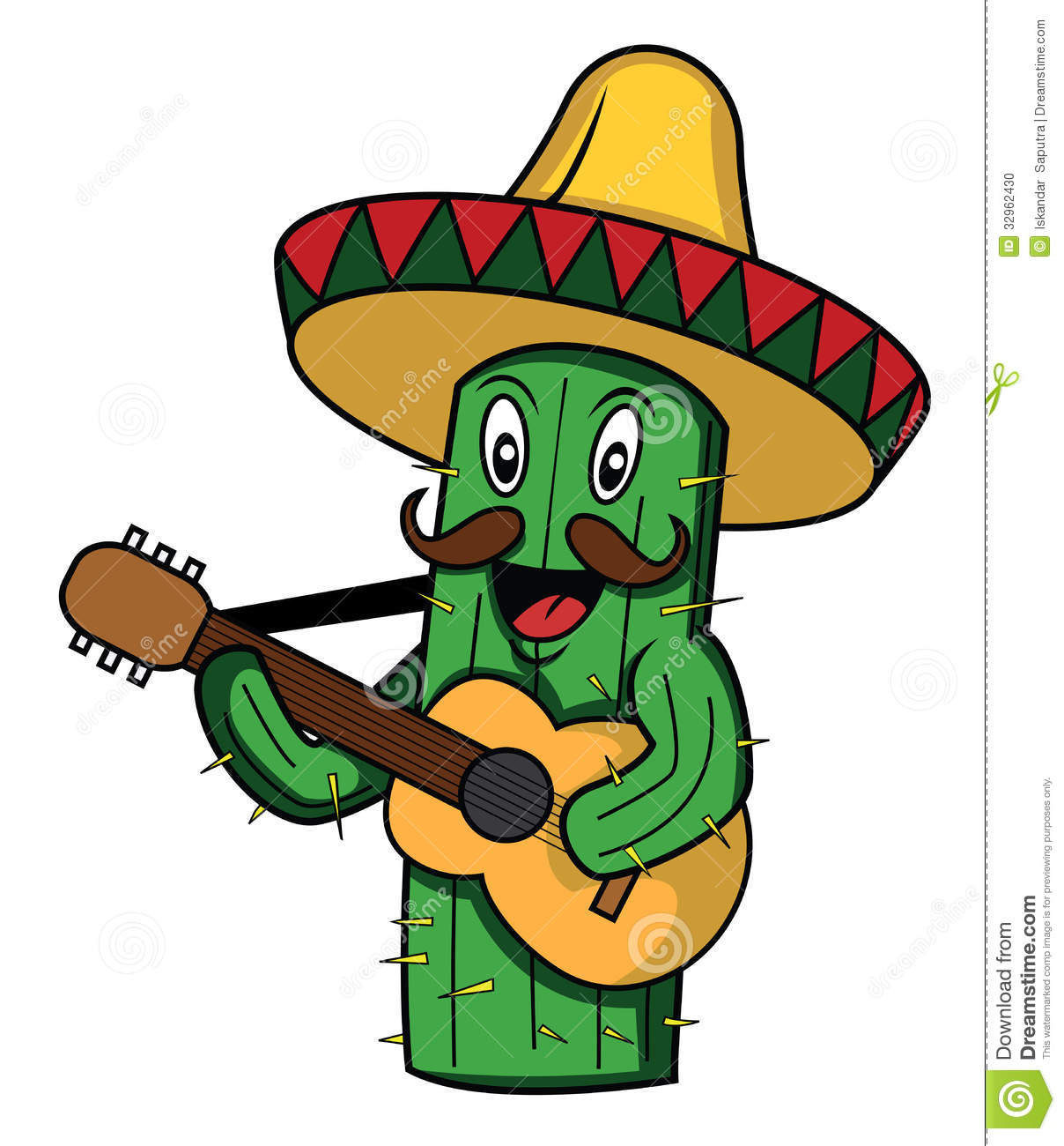 1208x1300 Cactus Clipart Mexican Guitar
