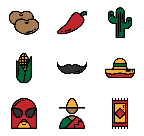 600x564 Mexican Icons