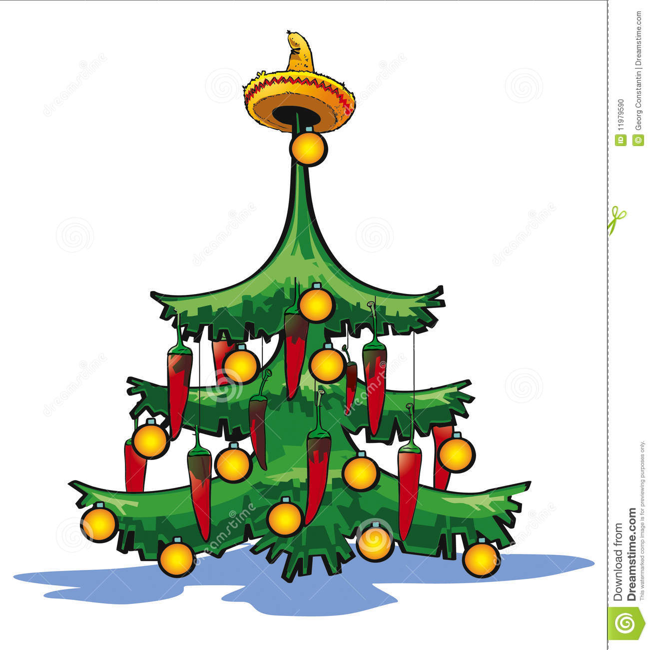 1305x1300 Free Clipart Cactus Christmas Tree