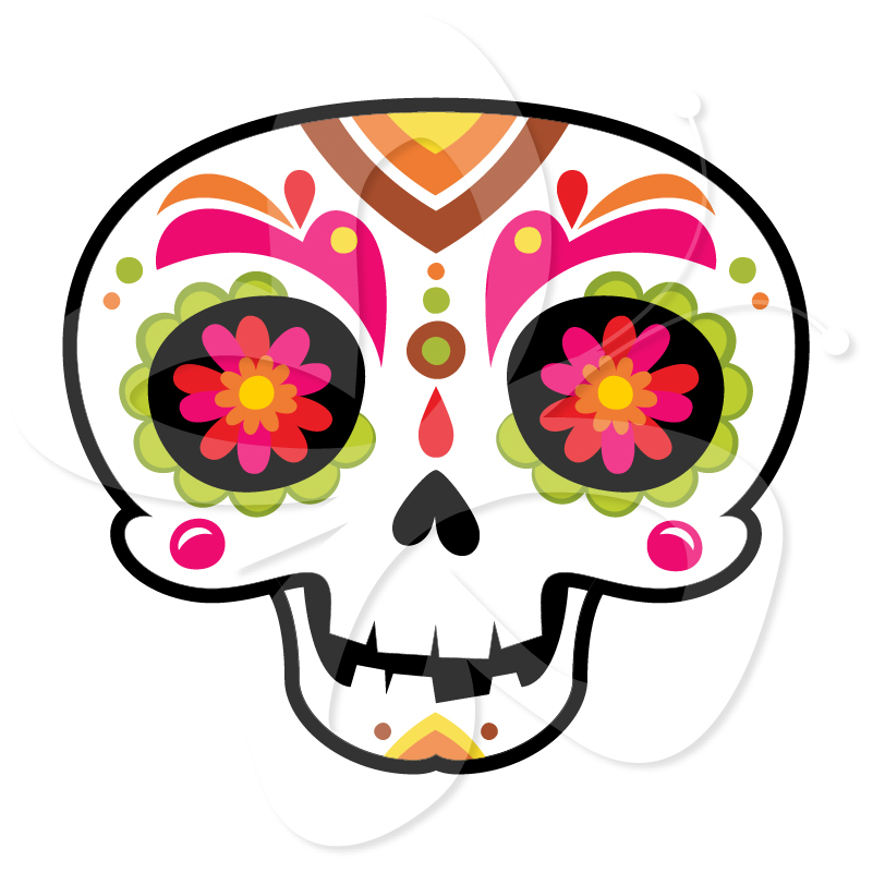 801x801 Sugar Skull Clipart Free