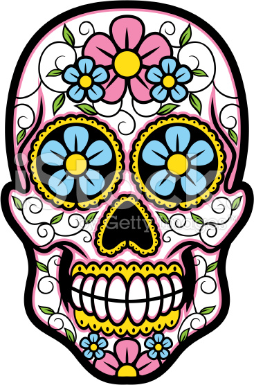367x556 Vector Illustration Of Sugar Skull. Sugar Skulls, Vector Art