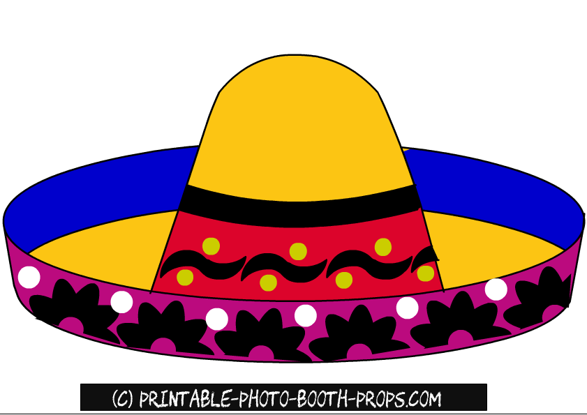 841x595 Free Printable Mexican Photo Booth Props