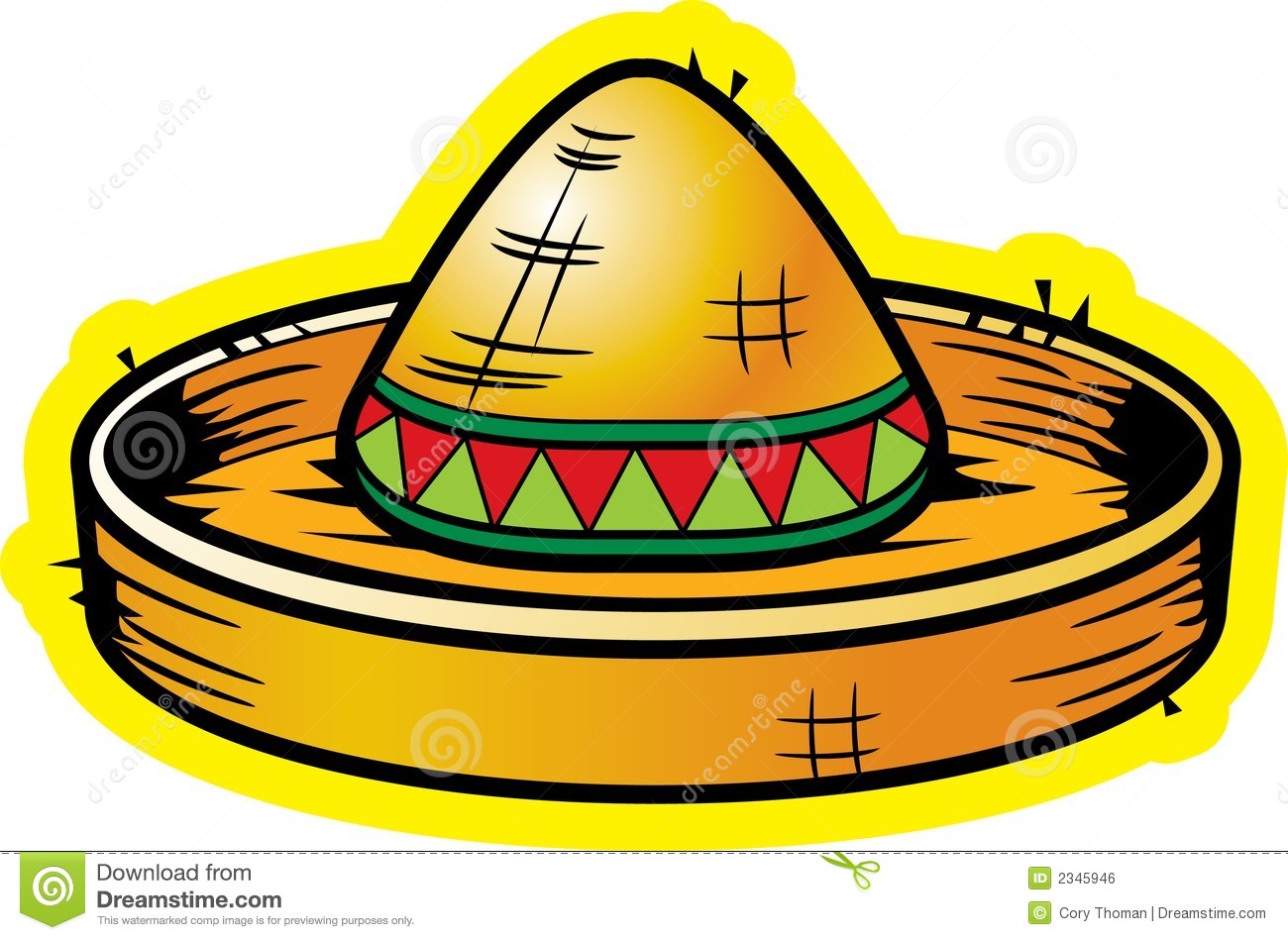 1300x949 Free Clipart Sombrero