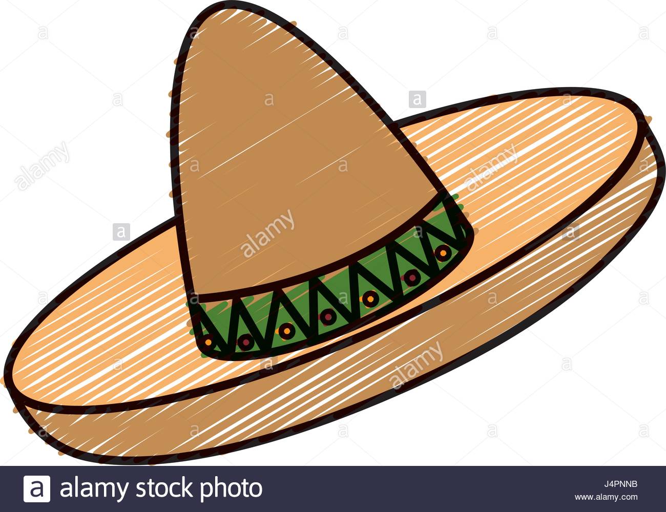 1300x1000 Mexican Hat Isolated Icon Stock Vector Art Amp Illustration, Vector