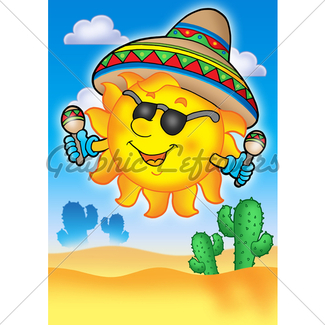 325x325 Mexican Frame With Sun Gl Stock Images