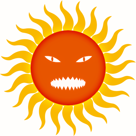 435x435 Scary Sun Cliparts