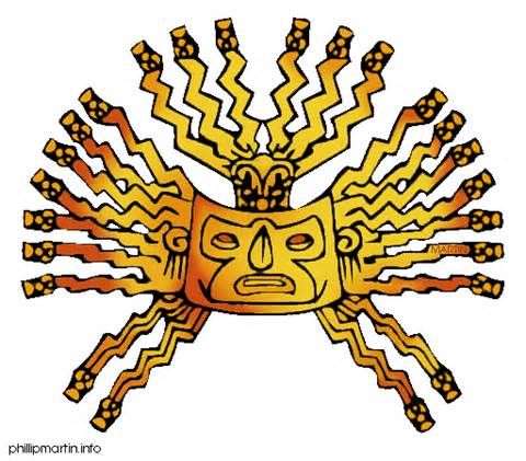 480x421 Trippy Clipart Aztec Sun