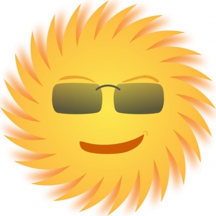 425x425 Afternoon Sun Clipart