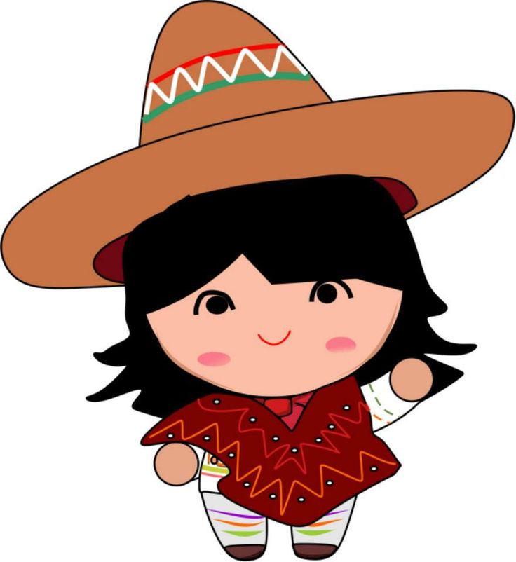 736x802 Clip Art Girl From Mexico Cliparts