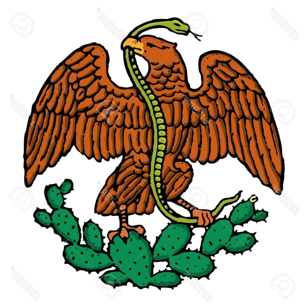 1024x1024 Hd Color Eagle And Snake From Mexican Flag Stock Vector Cdr