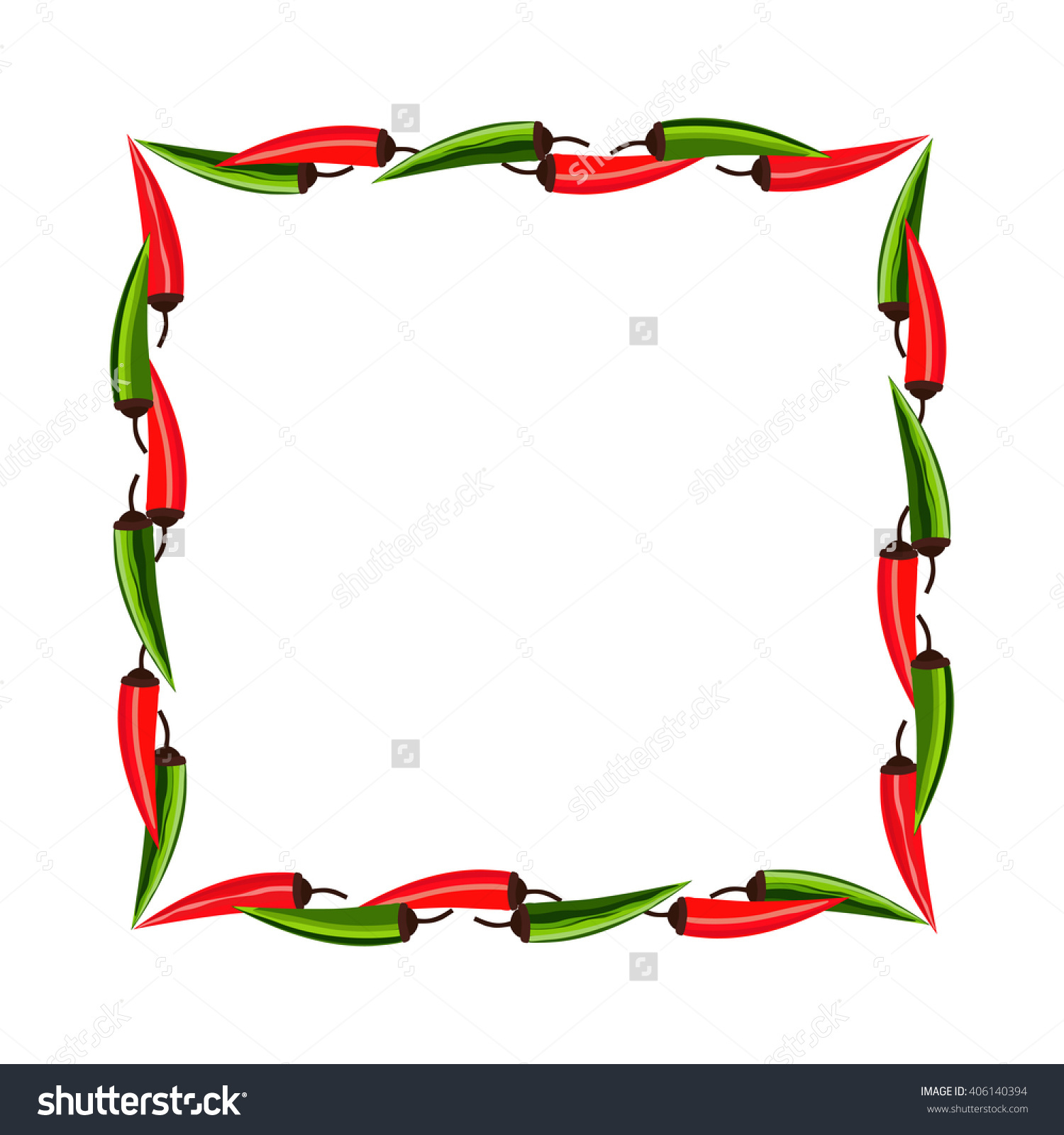 1500x1600 Mexican Food Border Clip Art