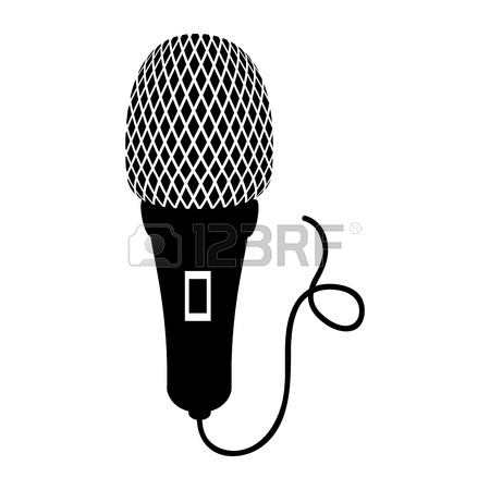 450x450 Microphone Cord Mic Button Audio Mike Sound Vector Illustration