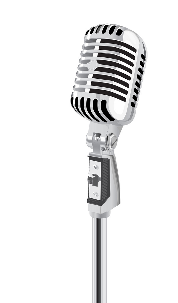 602x1024 Retro Microphone Vector