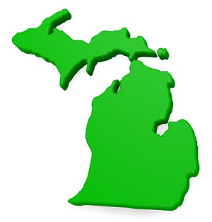300x314 State Of Michigan Clipart