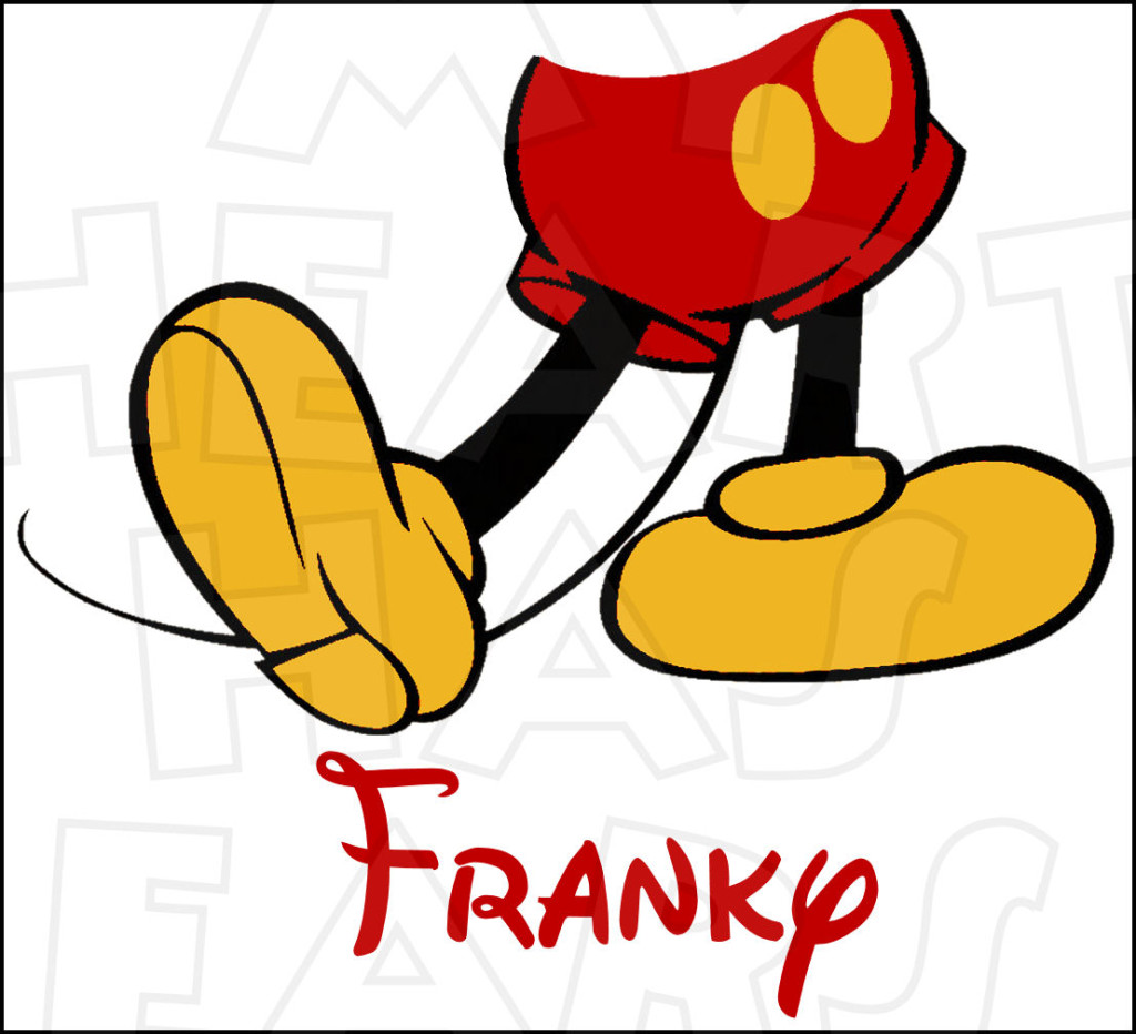 1024x932 Mickey Mouse Legs Personalized Digital Clip Art My Heart Has Ears