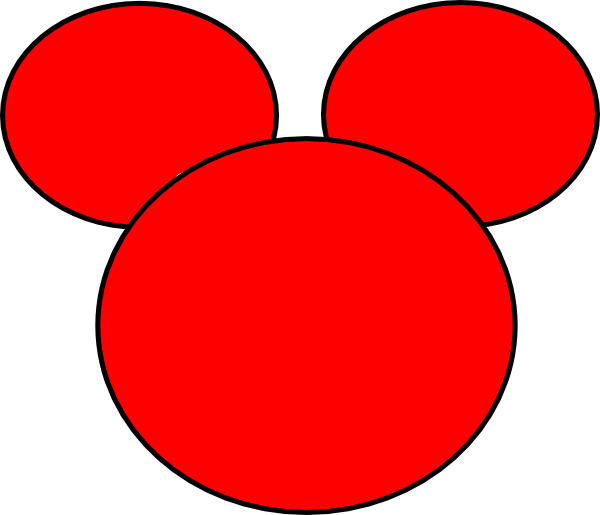 600x515 Mickey Ears Clip Art
