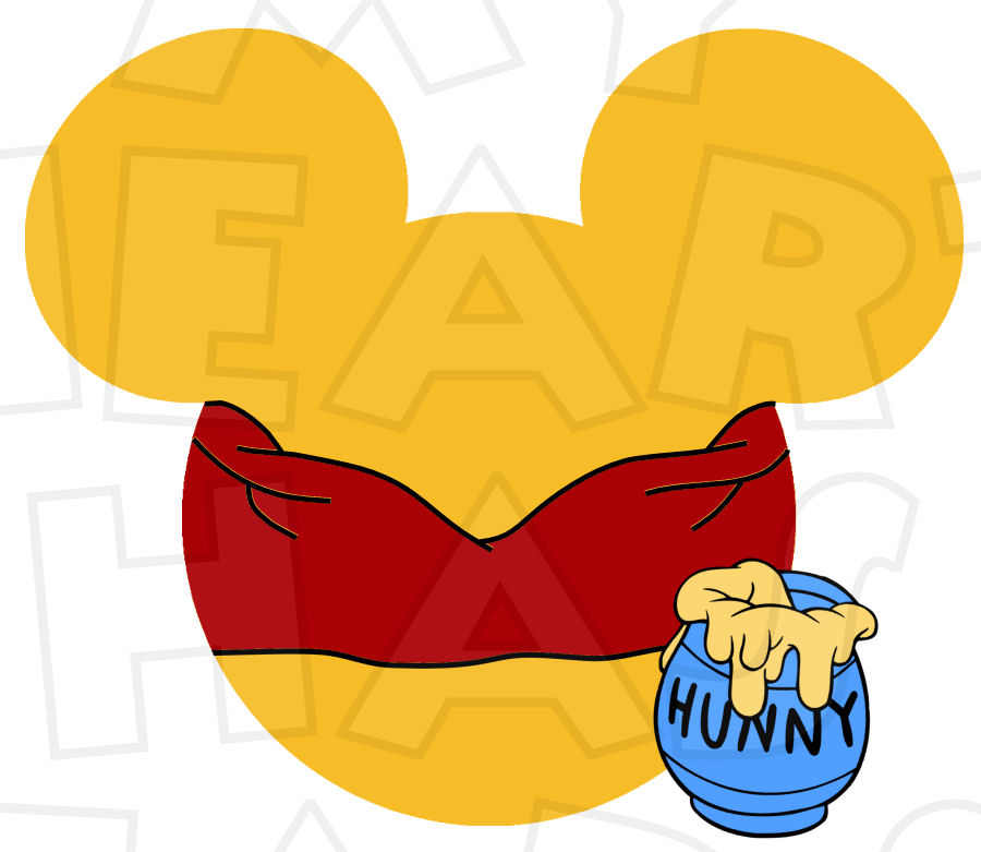 900x781 Winnie The Pooh Mickey Head Instant Download Digital Clip Art