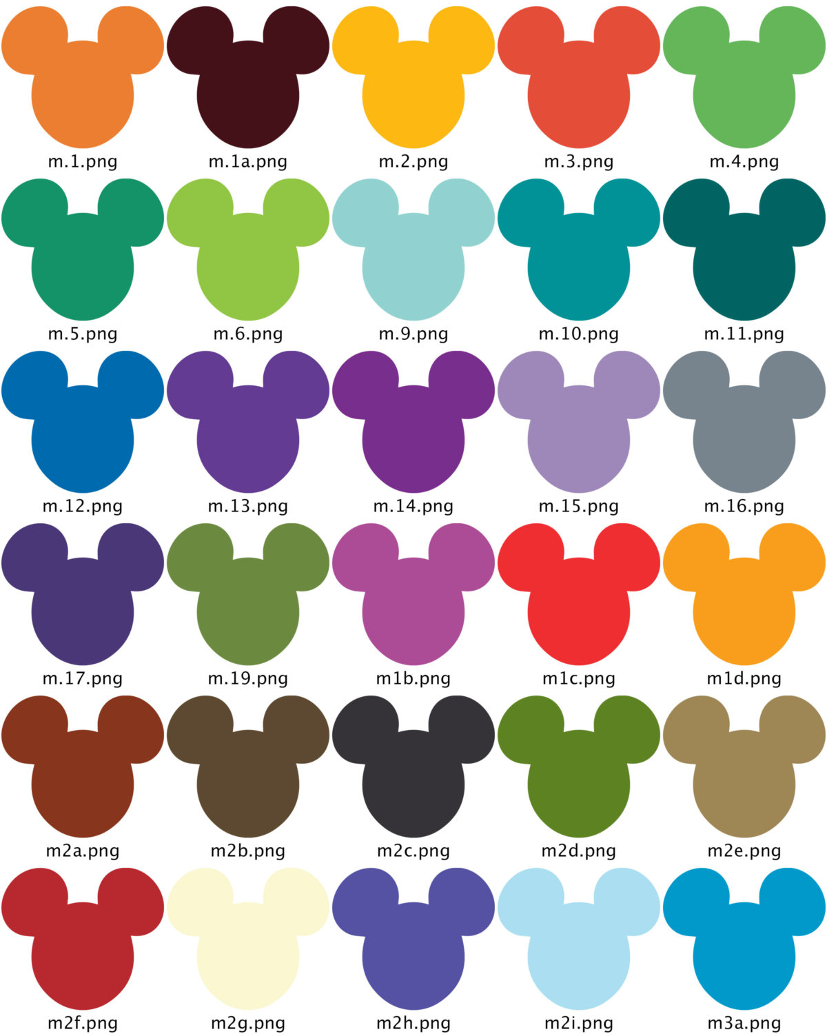 1200x1500 Clip Art Scrapbook Labels Mickey Mouse Ears, Digital Cut Outs