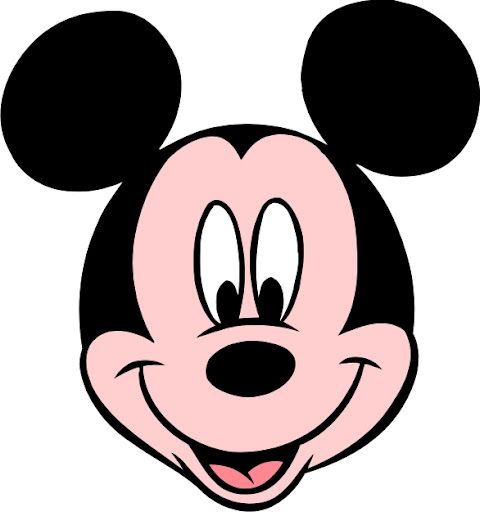 480x512 Mickey Mouse Face Clipart