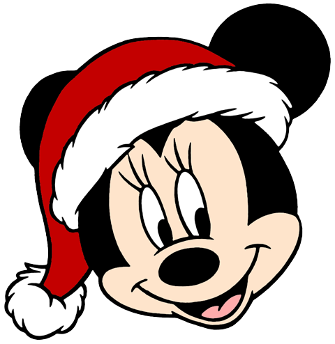 480x494 Mickey Mouse Head In Christmas Clipart
