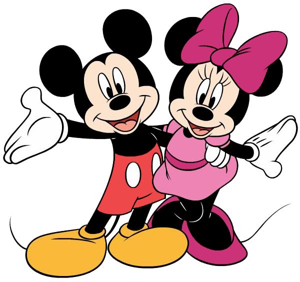 600x564 Mickey Minnie Mouse Clip Art