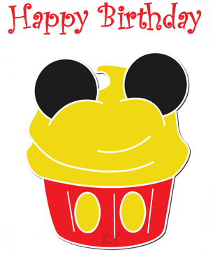 308x368 Mickey Mouse Birthday Borders Clipart