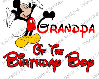340x270 Mickey Mouse Birthday Boy Image Printable Clip Art Iron On Disney