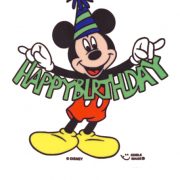 180x180 Edible Image By Lucks Mickey Mouse Birthday (Disney