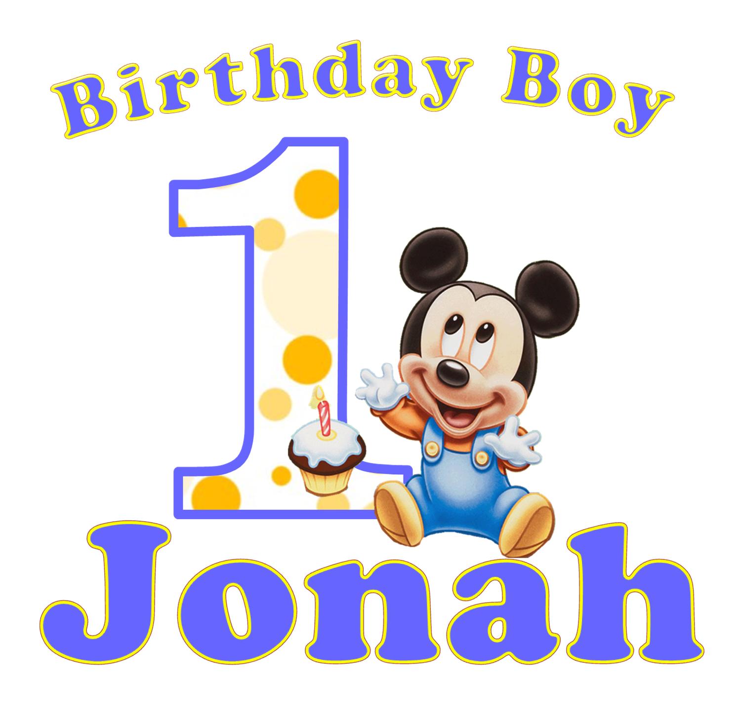 1494x1455 Mickey Mouse Boys First Birthday Shirt
