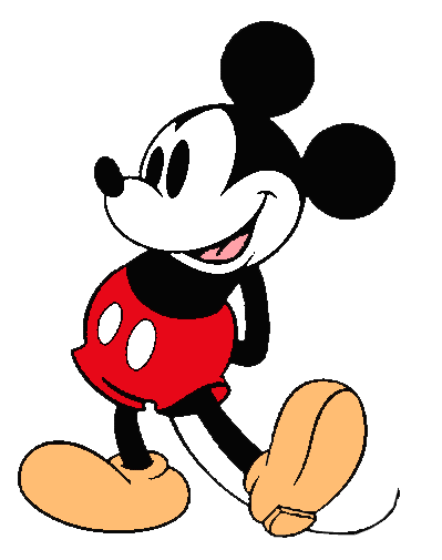 399x505 Mickey Mouse Clip Art Free Black And White Clipart