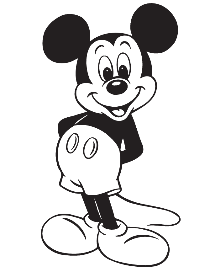 670x867 Mickey Mouse Black And White Cute Baby Mickey And Minnie Clipart