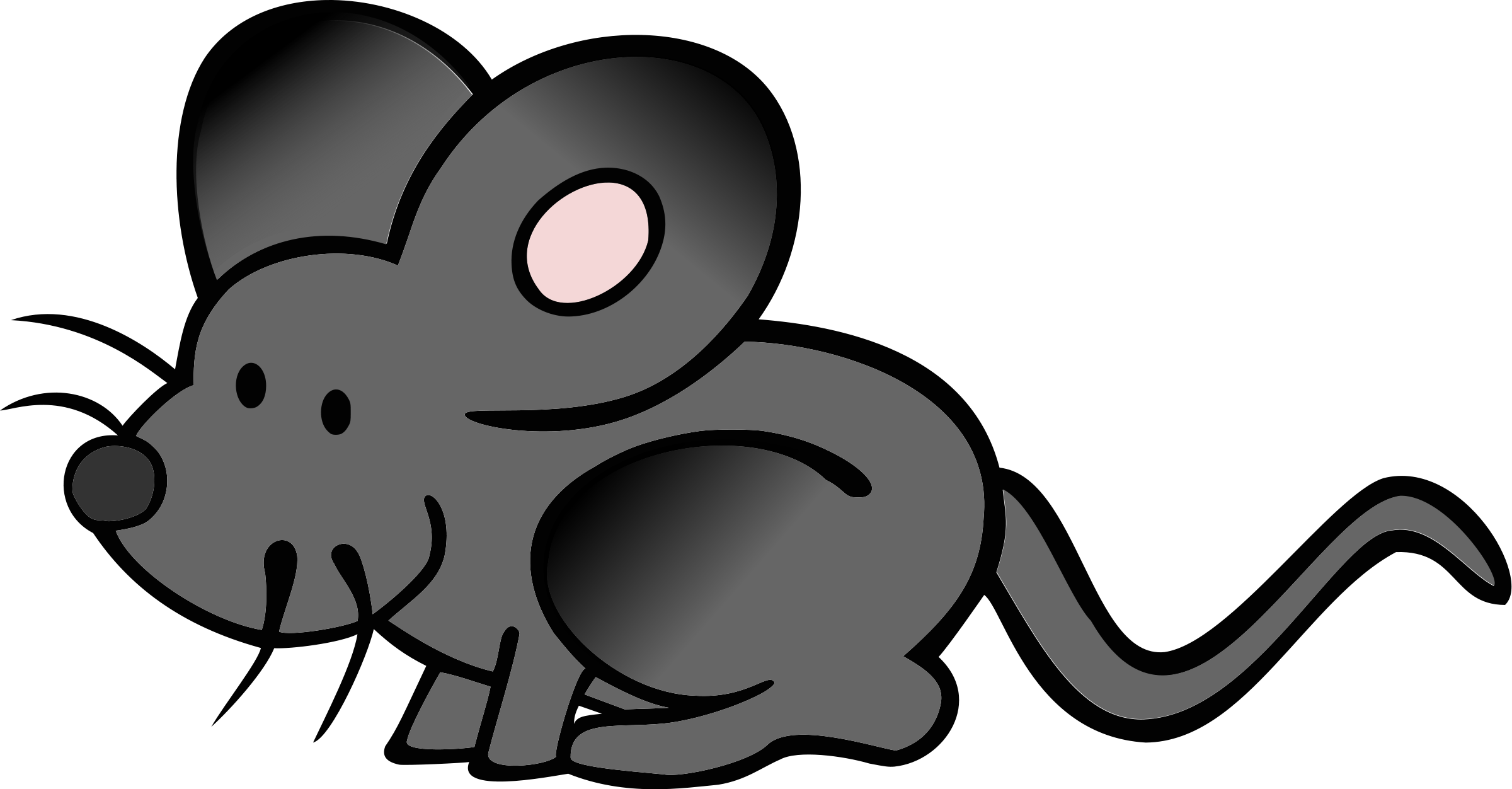 2400x1252 Cartoon Mouse Clipart