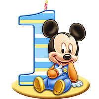 200x200 Mickey Mouse 1st Birthday Clipart