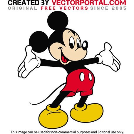 456x456 Mickey Mouse Clipart Vector