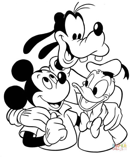 443x520 Mickey Mouse Coloring Pages Free Coloring Pages