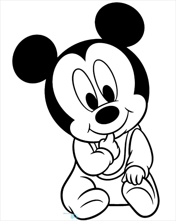 585x735 Baby Mickey Mouse Coloring Pages To Print Car Interior Design