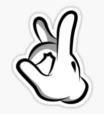 210x230 Mickey Mouse Hand Drawing Stickers Redbubble