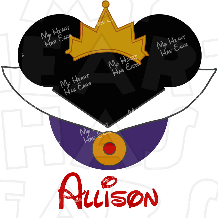 900x901 Evil Queen From Snow White Mickey Mouse Head Instant Download