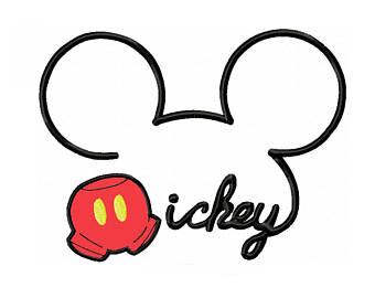 340x270 Mickey Mouse Outline Etsy