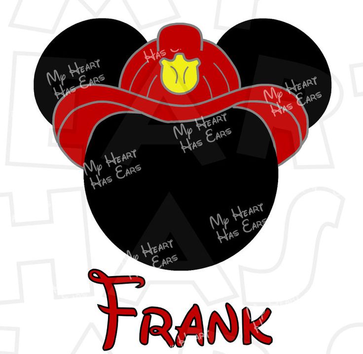 Mickey Mouse Ears Silhouette Clipart